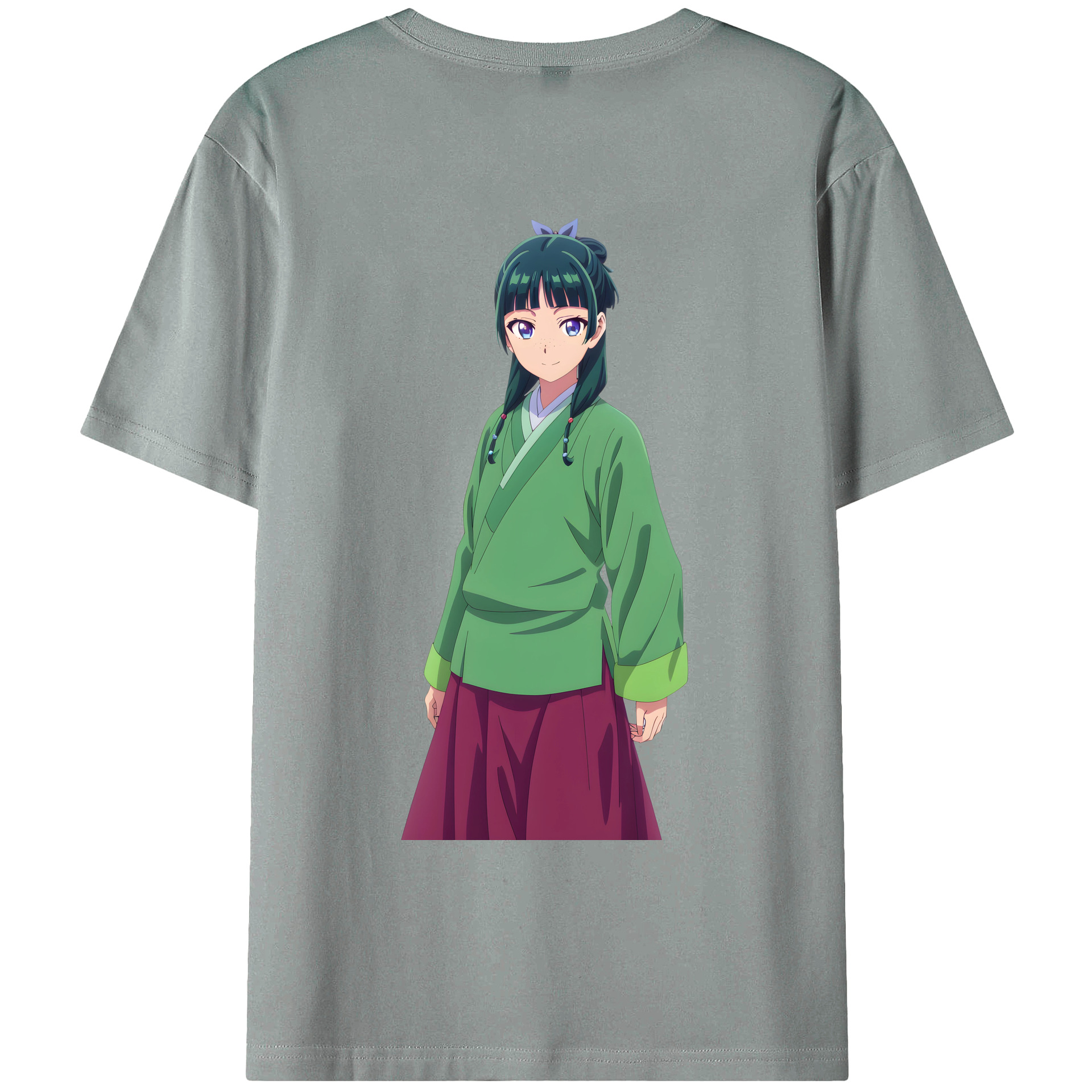 （画像用） 薬屋のひとりごと The Apothecary Diaries 綿100％ メンズ半袖Tシャツ（バックプリント） 通気性